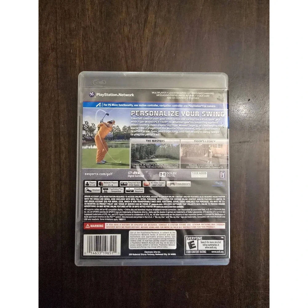 Tiger Woods PGA Tour 13 PS3 CIB PlayStation 3 Masters Golf Video Game